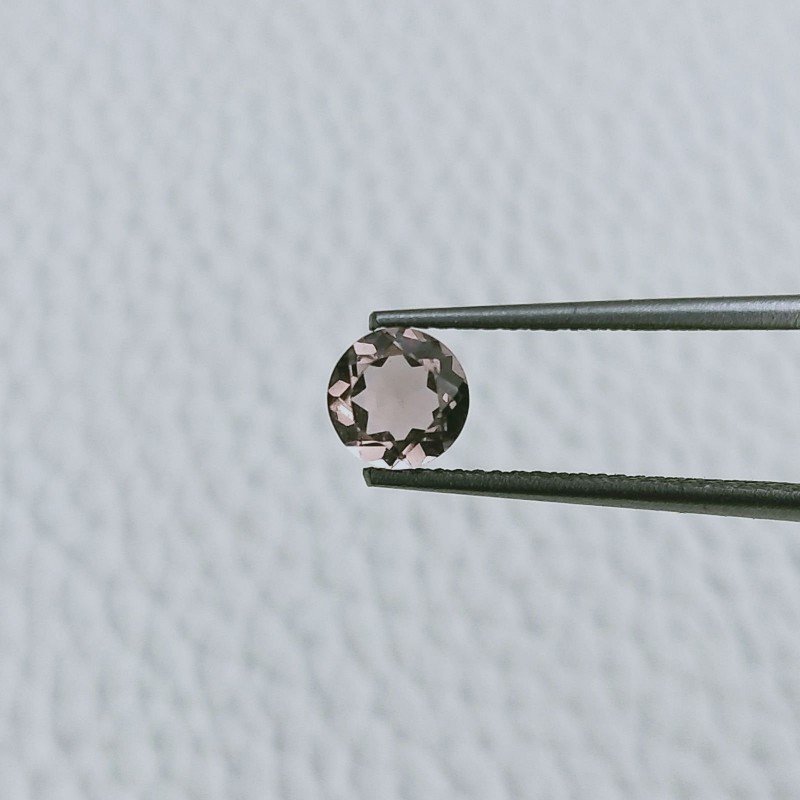 Rodolite Idrotermale Taglio Tondo Sfaccetata A Mano Gemme Sciolte 5mm 0,65 Carati 1pz