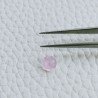 Calcedonia Rosa Idrotermale Taglio Tondo Sfaccetata A Mano Gemme Sciolte 5mm 0,55 Carati 1pz