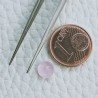 Calcedonia Rosa Idrotermale Taglio Tondo Sfaccetata A Mano Gemme Sciolte 5mm 0,55 Carati 1pz