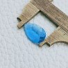 Topazio Azzurro Idrotermale Taglio Goccia Sfaccetata A Mano Gemme Sciolte 16X10X3mm 3,40 Carati 1pz
