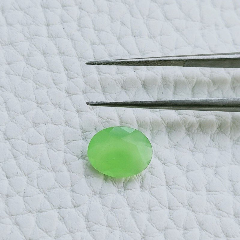 Calcedonio Taglio Ovale Sfaccetata A Mano Gemme Sciolte 9X7X3mm 1,65 Carati 1pz