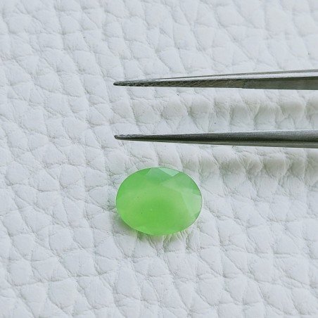 Calcedonio Taglio Ovale Sfaccetata A Mano Gemme Sciolte 9X7X3mm 1,65 Carati 1pz