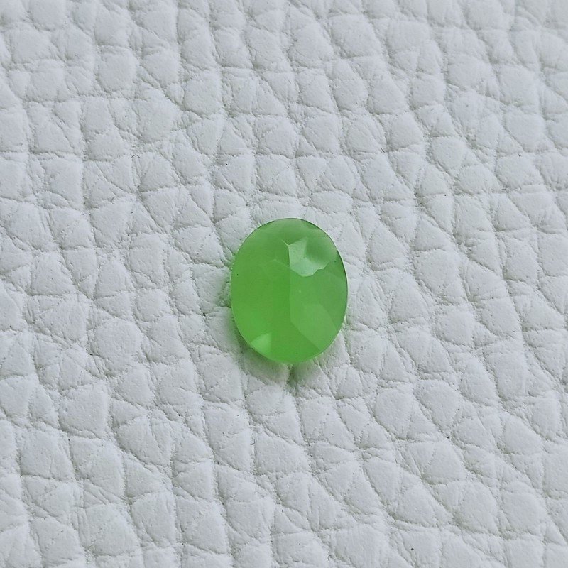 Calcedonio Taglio Ovale Sfaccetata A Mano Gemme Sciolte 9X7X3mm 1,65 Carati 1pz