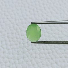 Calcedonio Taglio Ovale Sfaccetata A Mano Gemme Sciolte 9X7X3mm 1,65 Carati 1pz