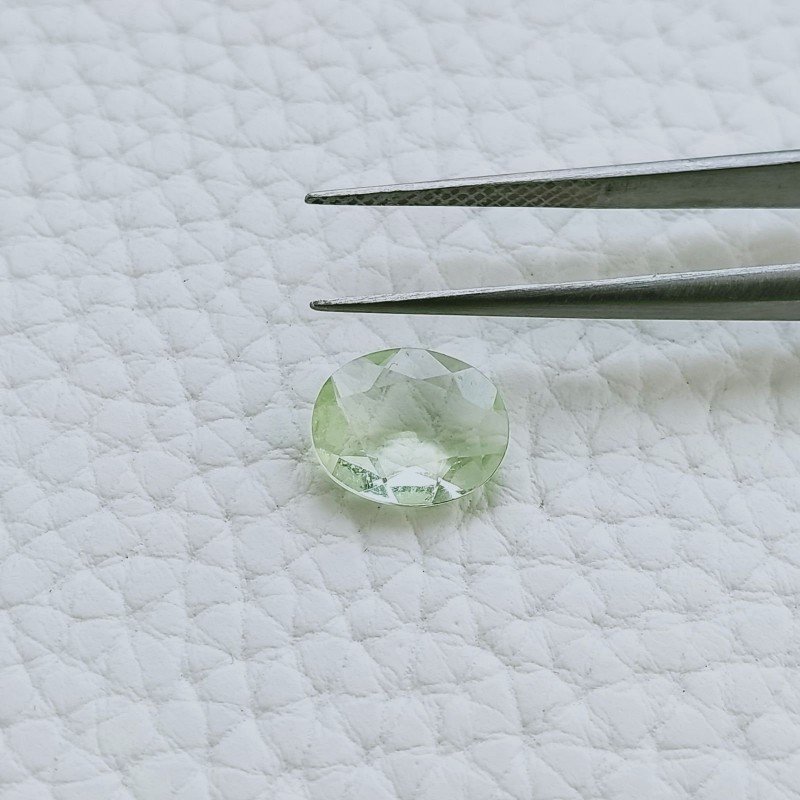 Ametista Verde Taglio Ovale Sfaccetata A Mano Gemme Sciolte 9X7X3mm 1,90 Carati 1pz