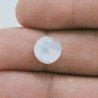 Labradorite Bianca Taglio Tondo Liscio Cabuchon A Mano 10mm 4,50 Carati 1pz