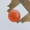 Corniola Taglio Tondo Liscio Cabuchon A Mano 14mm 11,20 Carati 1pz