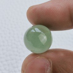 Cabochon di Acquamarina Tondo, Liscio, 14 mm, 13,70 ct, Fatto a Mano Cabochon di Acquamarina Tondo, Liscio, 14 mm, 13,70 ct, Fatto a Mano