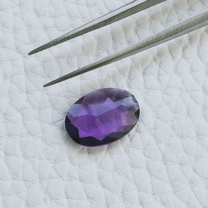 Ametista Africana Idrotermale Taglio Ovale Sfaccetata A Mano Gemme Sciolte 13X9X3mm 3,45 Carati 1pz