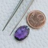 Ametista Africana Idrotermale Taglio Ovale Sfaccetata A Mano Gemme Sciolte 13X9X3mm 3,45 Carati 1pz