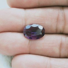 Ametista Africana Idrotermale Taglio Ovale Sfaccetata A Mano Gemme Sciolte 13X9X3mm 3,45 Carati 1pz