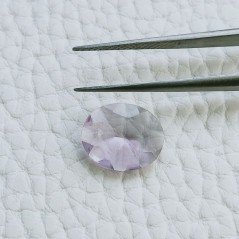 Ametista Rosa Di Francia Idrotermale Taglio Ovale Sfaccetata A Mano Gemme Sciolte 11X9X3mm 2,70 Carati 1pz