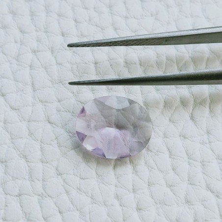 Ametista Rosa Di Francia Idrotermale Taglio Ovale Sfaccetata A Mano Gemme Sciolte 11X9X3mm 2,70 Carati 1pz