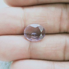 Ametista Rosa Di Francia Idrotermale Taglio Ovale Sfaccetata A Mano Gemme Sciolte 11X9X3mm 2,70 Carati 1pz