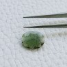 Tormalina Verde Idrotermale Taglio Ovale Sfaccetata A Mano Gemme Sciolte 11X9X3mm 2,60 Carati 1pz