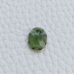 Tormalina Verde Idrotermale Taglio Ovale Sfaccetata A Mano Gemme Sciolte 11X9X3mm 2,60 Carati 1pz