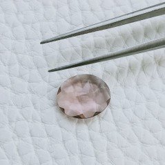 Rodolite Idrotermale Taglio Ovale Sfaccetata A Mano Gemme Sciolte 11X9X3mm 2,60 Carati 1pz
