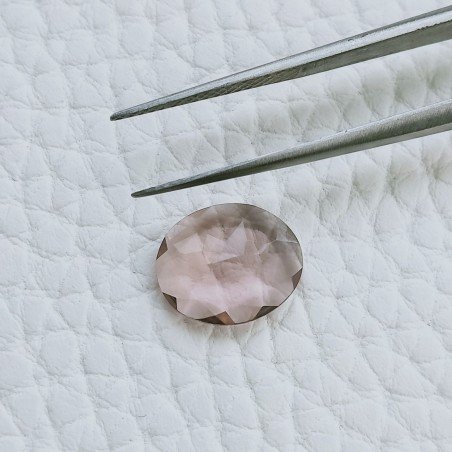 Rodolite Idrotermale Taglio Ovale Sfaccetata A Mano Gemme Sciolte 11X9X3mm 2,60 Carati 1pz