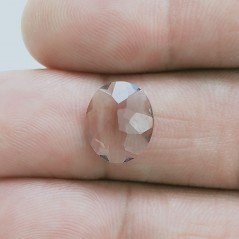 Rodolite Idrotermale Taglio Ovale Sfaccetata A Mano Gemme Sciolte 11X9X3mm 2,60 Carati 1pz