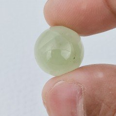 Cabochon di Acquamarina Tondo, 15x9 mm, 15,55 ct, Fatto a Mano