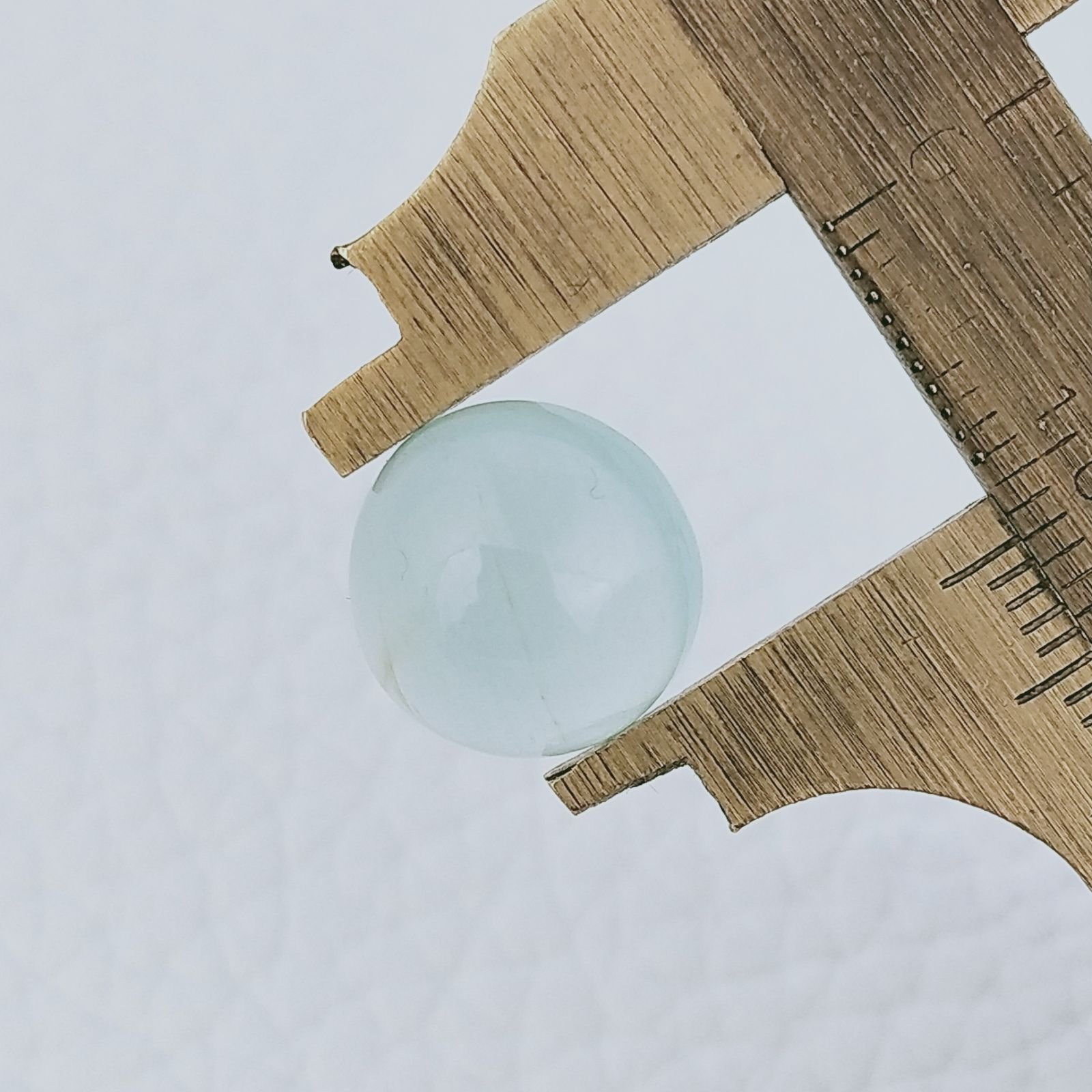Acquamarina Forma Tondo Cabochon Fatto A Mano 12X7mm 7,20 Carati 1pz