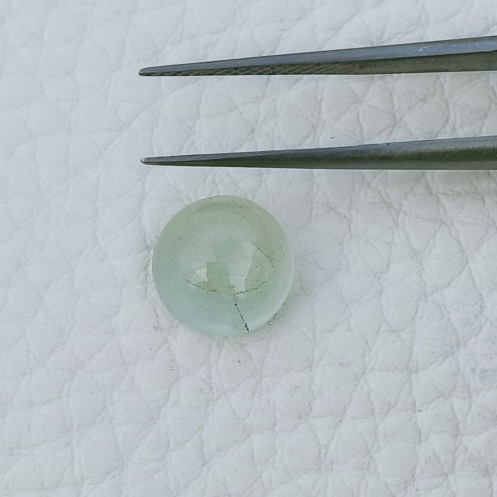 Acquamarina Forma Tondo Cabochon Fatto A Mano 10X6mm 4,25 Carati 1pz
