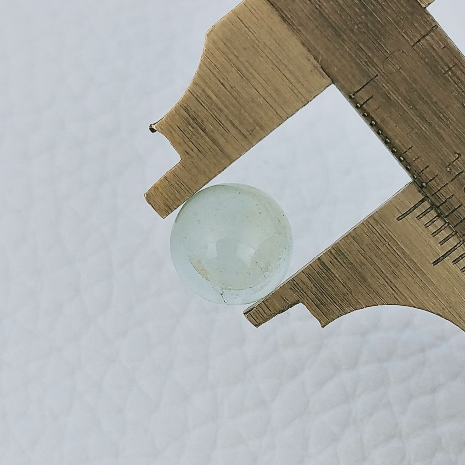 Acquamarina Forma Tondo Cabochon Fatto A Mano 10X6mm 4,25 Carati 1pz