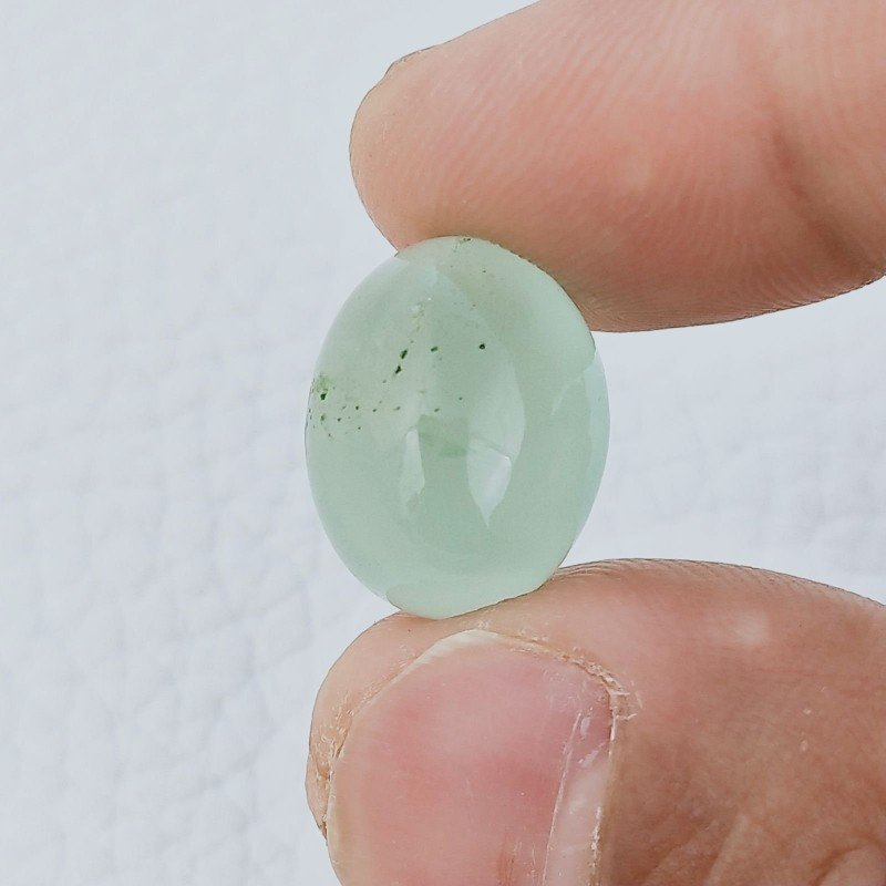 Acquamarina Forma Ovale Cabochon Fatto A Mano 17X13X10mm 15,25 Carati 1pz