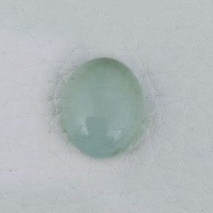 Cabochon di Acquamarina Ovale, 13x11x6 mm, 6,85 ct, Fatto a Mano