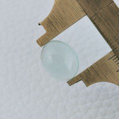 Cabochon di Acquamarina Ovale, 13x11x6 mm, 6,85 ct, Fatto a Mano