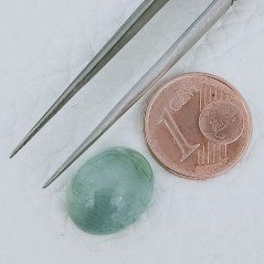 Cabochon di Acquamarina Ovale, 13x11x7 mm, 8,70 ct, Fatto a Mano Cabochon di Acquamarina Ovale, 13x11x7 mm, 8,70 ct, Fatto a Mano