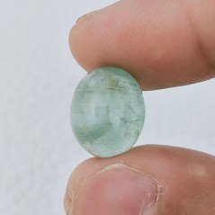 Cabochon di Acquamarina Ovale, 13x11x7 mm, 8,70 ct, Fatto a Mano Cabochon di Acquamarina Ovale, 13x11x7 mm, 8,70 ct, Fatto a Mano