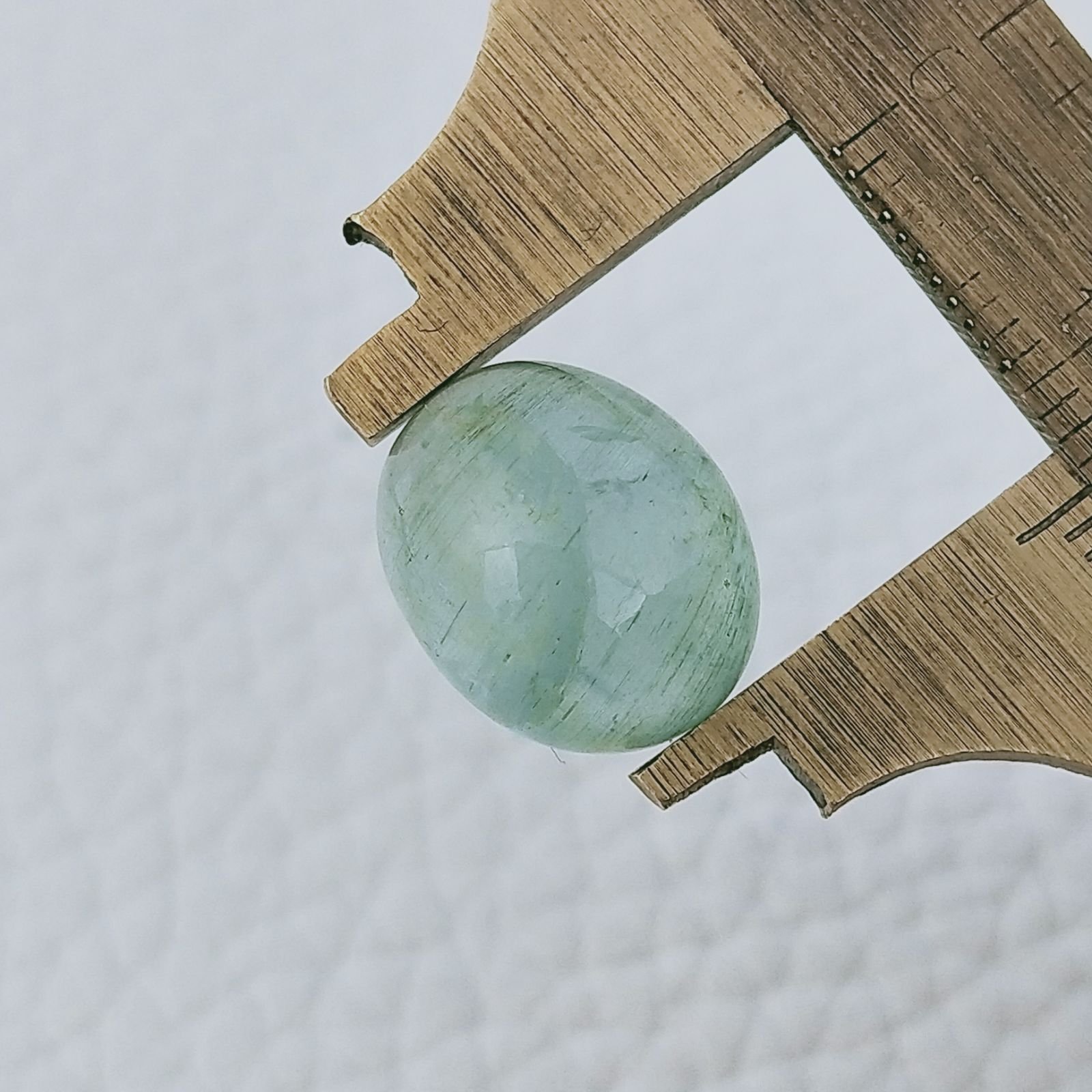Acquamarina Forma Ovale Cabochon Fatto A Mano 13X11X7mm 8,70 Carati 1pz