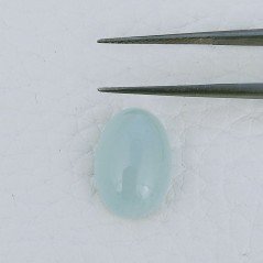 Acquamarina Forma Ovale Cabochon Fatto A Mano 14X10X6mm 7,25 Carati 1pz