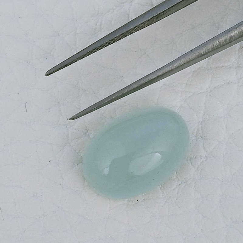 Acquamarina Forma Ovale Cabochon Fatto A Mano 14X10X6mm 7,25 Carati 1pz