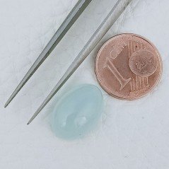 Acquamarina Forma Ovale Cabochon Fatto A Mano 14X10X6mm 7,25 Carati 1pz