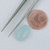Acquamarina Forma Ovale Cabochon Fatto A Mano 14X10X6mm 7,25 Carati 1pz