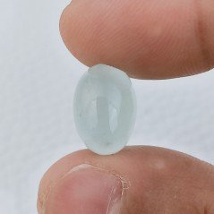 Acquamarina Forma Ovale Cabochon Fatto A Mano 14X10X6mm 7,25 Carati 1pz
