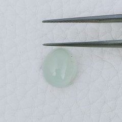 Cabochon di Acquamarina Ovale, 11x9x5 mm, 3,95 ct, Fatto a Mano