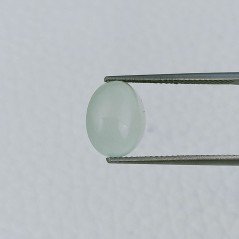 Cabochon di Acquamarina Ovale, 11x9x5 mm, 3,95 ct, Fatto a Mano