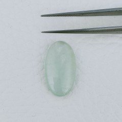 Cabochon di Acquamarina Ovale, 21x11x4 mm, 8,95 ct, Fatto a Mano