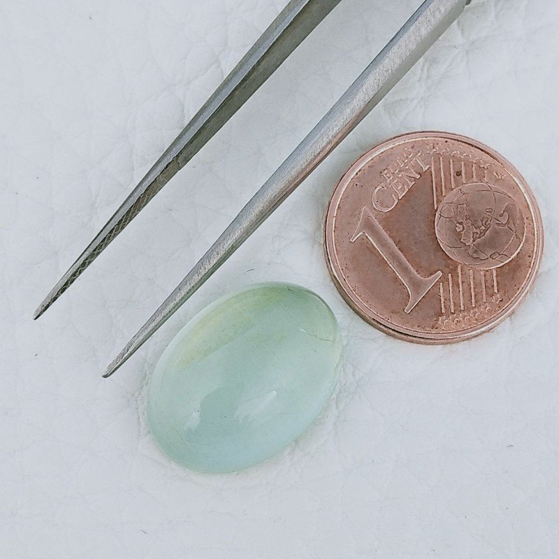 Acquamarina Forma Ovale Cabochon Fatto A Mano 16X11X8mm 11,40 Carati 1pz