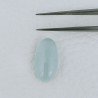 Acquamarina Forma Ovale Cabochon Fatto A Mano 18X9X5mm 7,45 Carati 1pz
