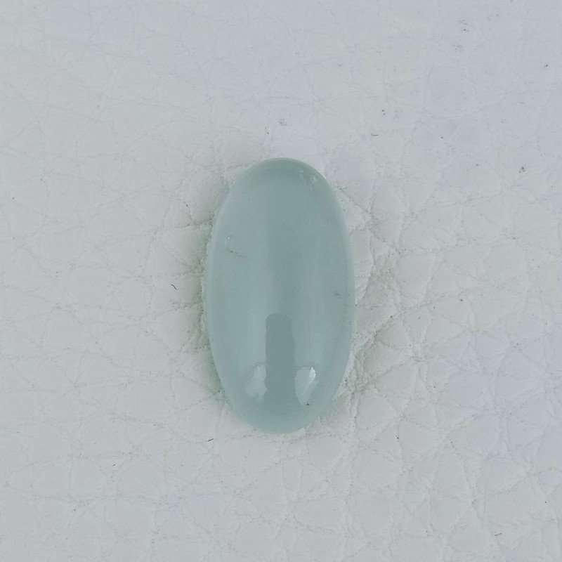 Acquamarina Forma Ovale Cabochon Fatto A Mano 18X9X5mm 7,45 Carati 1pz
