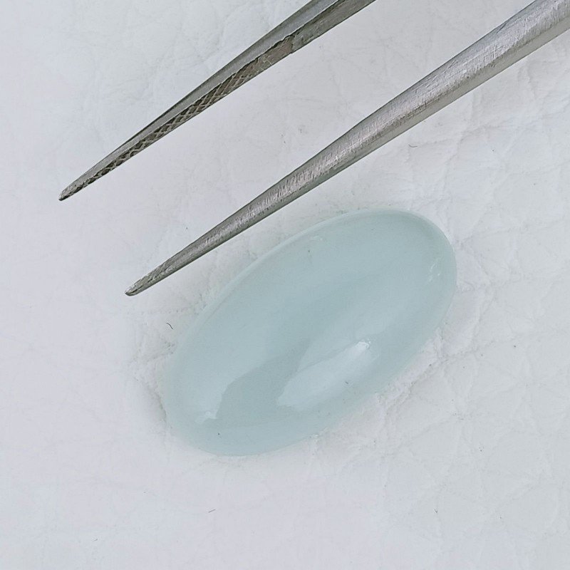 Acquamarina Forma Ovale Cabochon Fatto A Mano 18X9X5mm 7,45 Carati 1pz