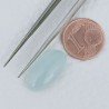 Acquamarina Forma Ovale Cabochon Fatto A Mano 18X9X5mm 7,45 Carati 1pz