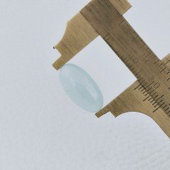 Acquamarina Forma Ovale Cabochon Fatto A Mano 18X9X5mm 7,45 Carati 1pz