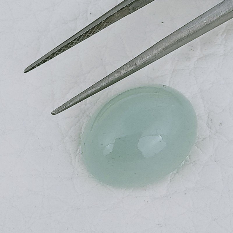 Acquamarina Forma Ovale Cabochon Fatto A Mano 15X12X7mm 8,95 Carati 1pz