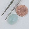 Acquamarina Forma Ovale Cabochon Fatto A Mano 15X12X7mm 8,95 Carati 1pz