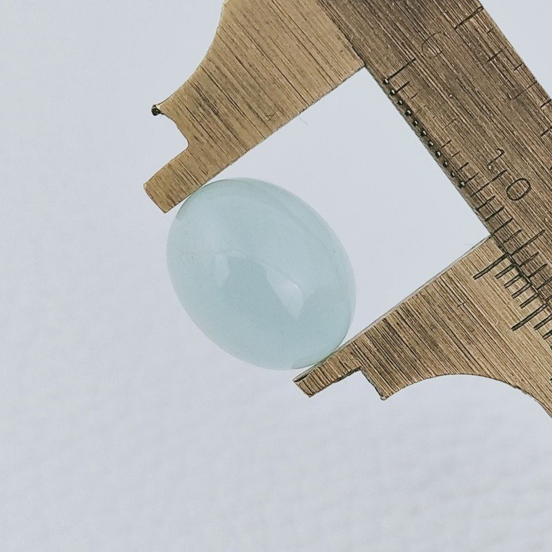 Acquamarina Forma Ovale Cabochon Fatto A Mano 15X12X7mm 8,95 Carati 1pz